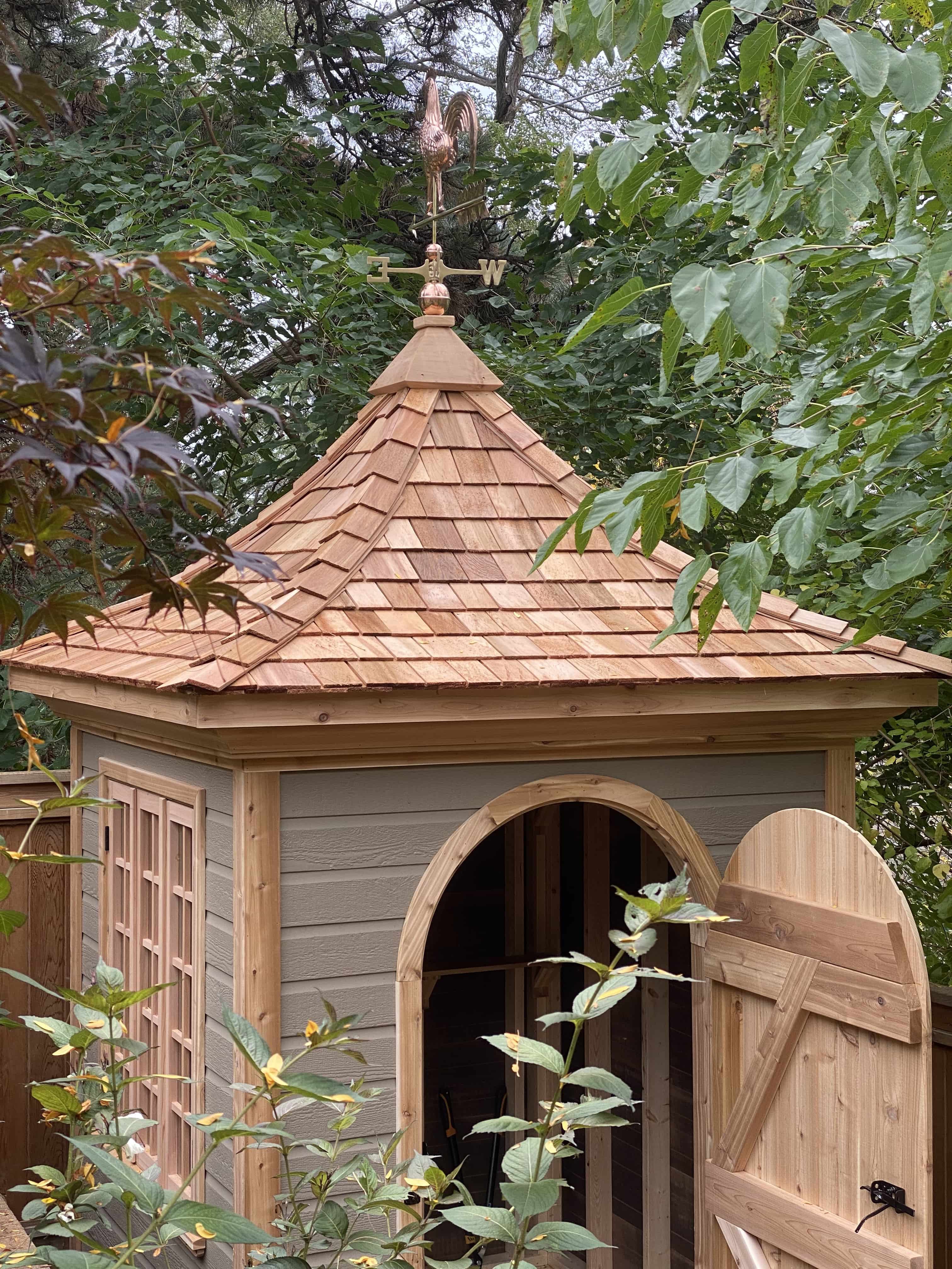 Front view of 6’ x 6' Melbourne Garden Shed located in Toronto, Ontario – Summerwood Products