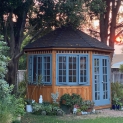 Side view of 12' San Cristobal Gazebo located in Glendale, California - Summerwood Products