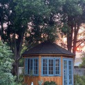 Side view of 12' San Cristobal Gazebo located in Glendale, California - Summerwood Products