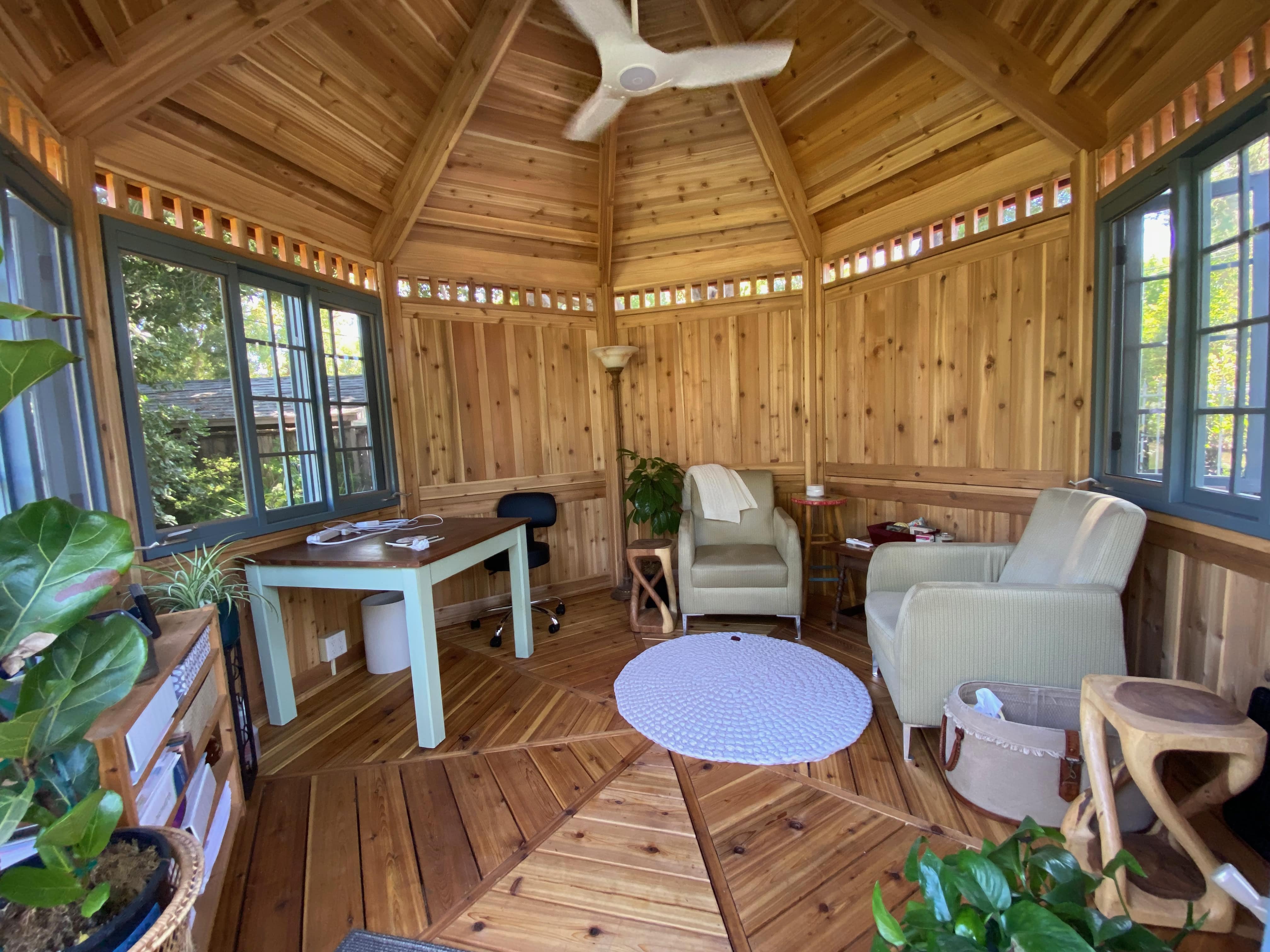 Interior view of 12' San Cristobal Gazebo located in Glendale, California - Summerwood Products