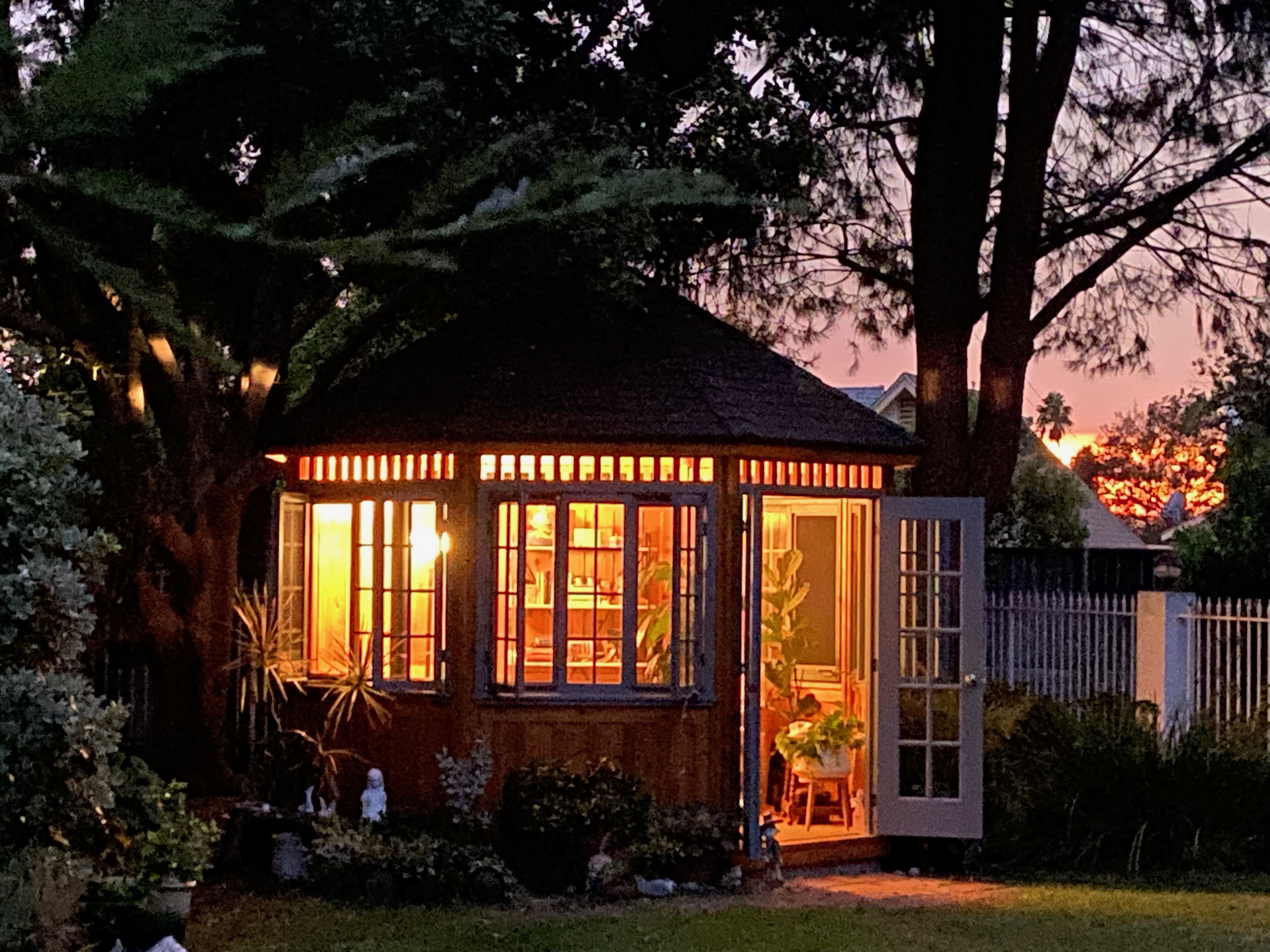 Side view of 12' San Cristobal Gazebo located in Glendale, California - Summerwood Products