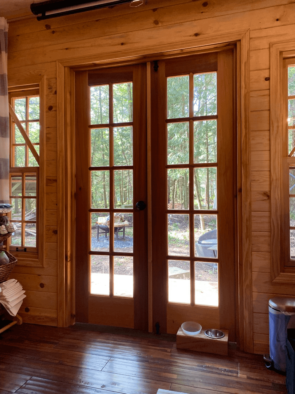 Interior view of 10’ x 10’ Bala Bunkie Cabin located in Huntsville Ontario  – Summerwood Produ