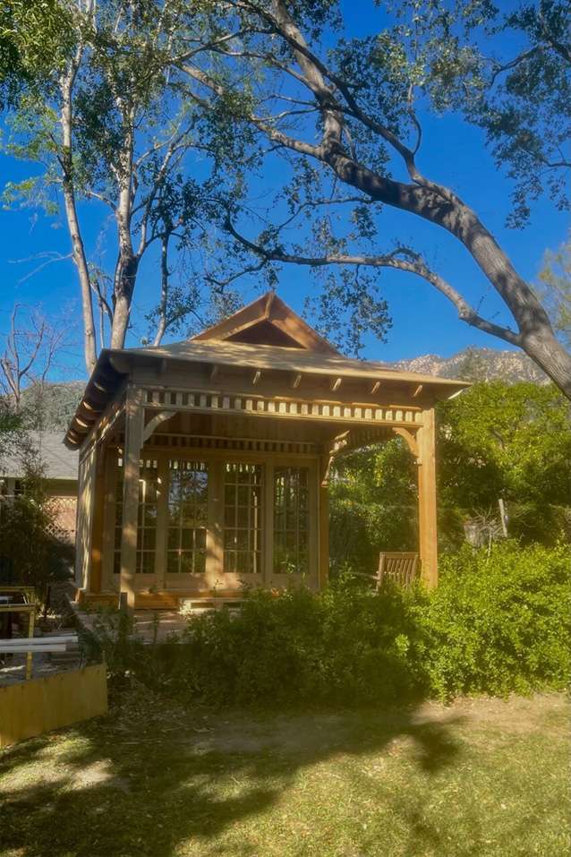 Front Right View of 12' x 20' Bali Tea House Studio located in Altadena California  – Summerwood P