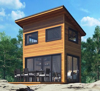 Nomad Prefab Cottage Cabin Bunkie Kit - Summerwood Products