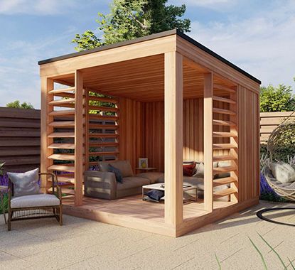 Backyard Cedar Prefab Eden Gazebo Kit - Summerwood Products