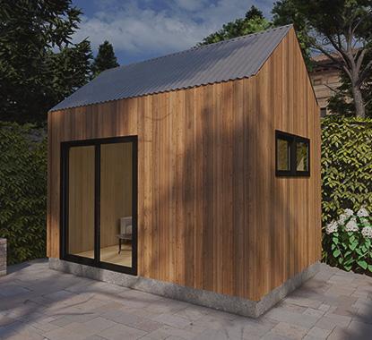 Backyard Clear Cedar Prefab Mini Oban Workshop Kit - Summerwood Products