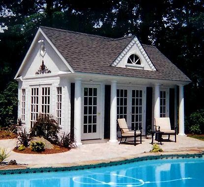 Windsor Pool House Installed or DIY Kit - Summerwood Products