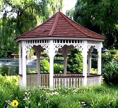 Backyard Cedar Prefab Carlisle Gazebo Kit - Summerwood Products