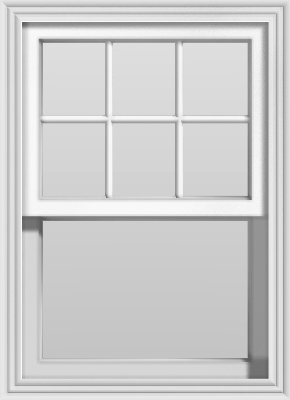 Large Double Hung Window (Upper Lites Only) 