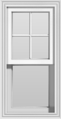 Double Hung Window (Upper Lites Only)