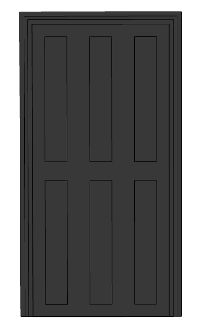 Metal Deluxe Solid Single Door (Painted out only, Polytex Coating, 36"W