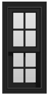 Double Hung Window (Black)