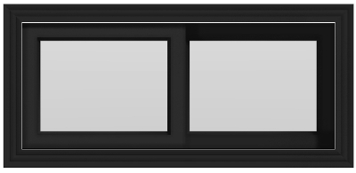 Horizontal Sliding Window (Black)