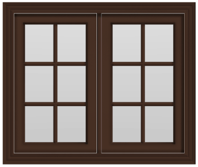 Bar Window (fixed) - (Brown outside/white inside)