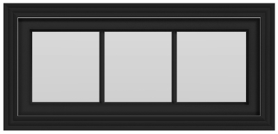 Small Awning Window (45 1/2"W x 20 1/2"H) - (Black outside/white inside)