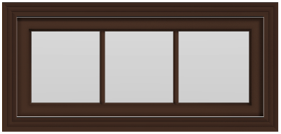 Small Awning Window 9 - (Brown outside/white inside)