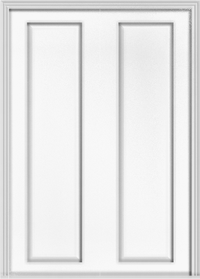 Metal French Solid Double Doors (Polytex Coating, 56"W)