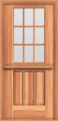 Deluxe Dutch 9-Lite Single Door