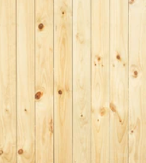 Interior Vertical Pine Wall Finish (w/Horiz. ext. siding)