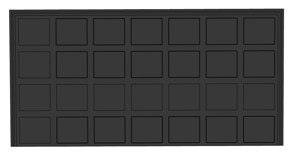 Steel Insulated Solid Panel Garage Door (14  x 7) (Black outside/white inside)