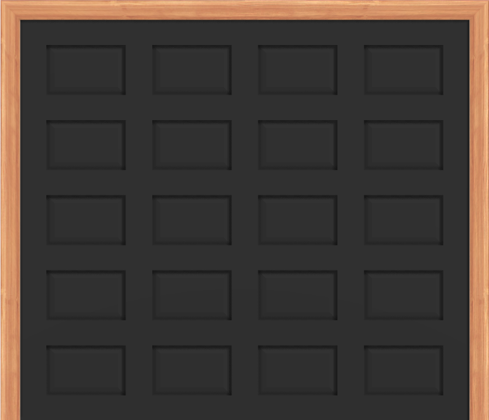 Steel Insulated Solid Panel Garage Door (9’ x 7’) (Black)