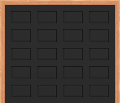Steel Insulated Solid Panel Garage Door (9’ x 7’) (Black outside/white inside)