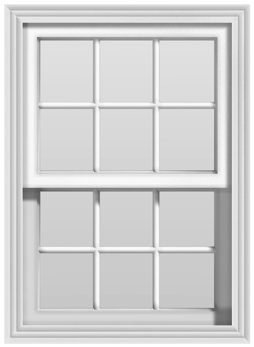 Fiberglass Large Single Hung Window (Full Lites) 