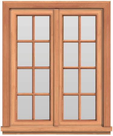 Double Casement Full Muttin Window