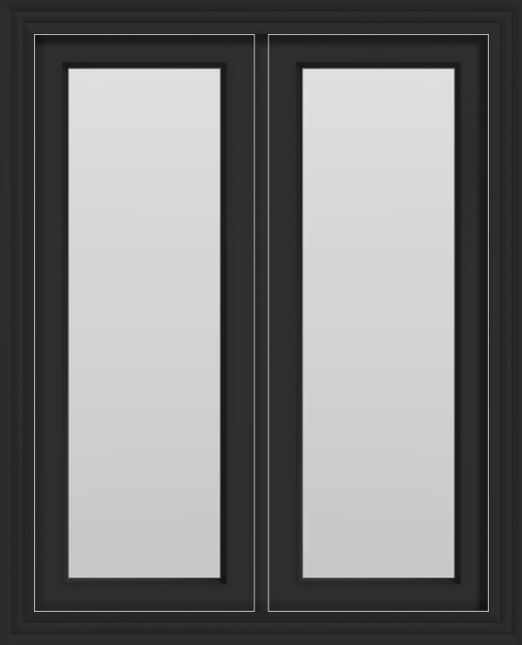 Fiberglass Double Casement Window (Black)