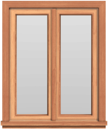 Double Casement Clear Window