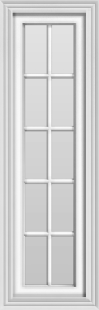 Fiberglass 10-Pane Sidelite Window (fixed)