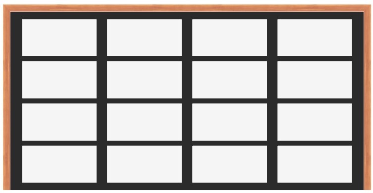 Ultra Modern Black Aluminum Garage Door w/Frosted Glass (16’ x 8’) (Black outside/white inside)