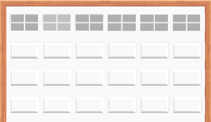  Steel Insulated Garage Door with Stockton Windows (12 X 7) 