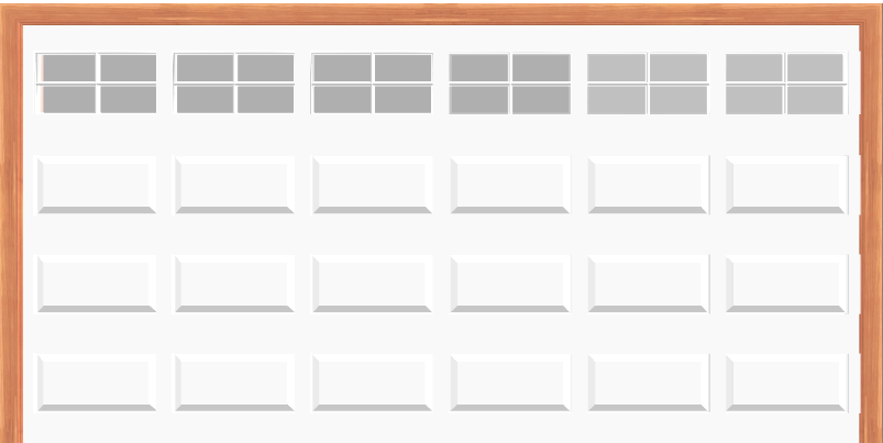 Steel Insulated Garage Door with Stockton Windows (14 X 7) 