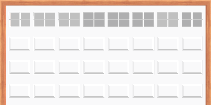  Steel Insulated Garage Door with Stockton Windows (16 X 7) 