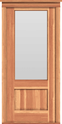 Contemporary 1-Pane Single Door (37 1/2"W)