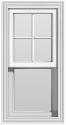 Single Hung Window (Upper Lites Only)