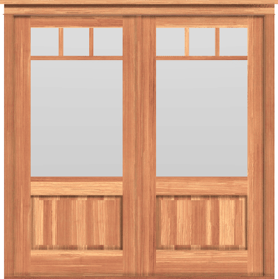 Arts & Crafts Double Doors