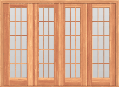 Sliding Full Sized Double French Doors