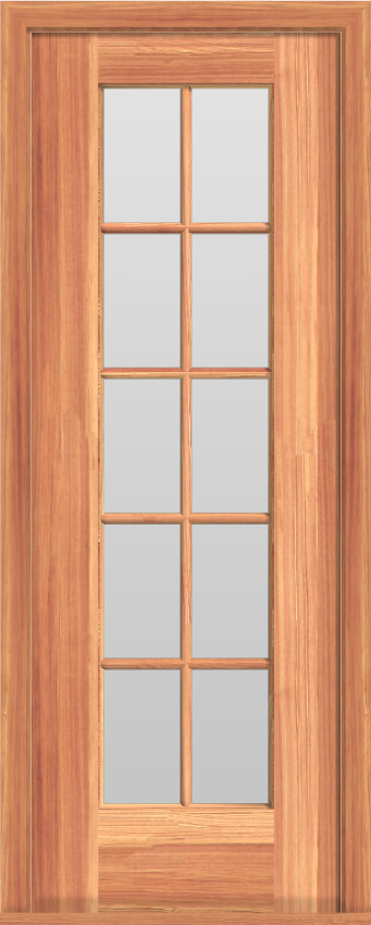 Single French 10-Lite Door (25"W)