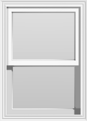 Large Single Hung Window (No Divided Lites) 