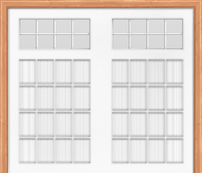 Steel Carriage Insulated Garage Door with Stockton Window