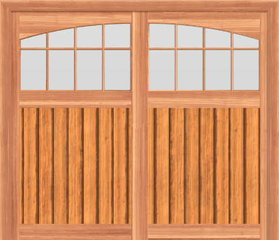 Summerwood Cedar Carriage Garage Doors 509