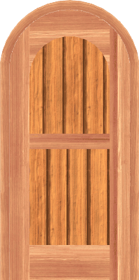 Solid Cedar Arched Single Door