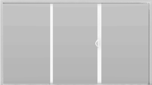 3 Panel - 12' Sliding Patio Doors 80"
