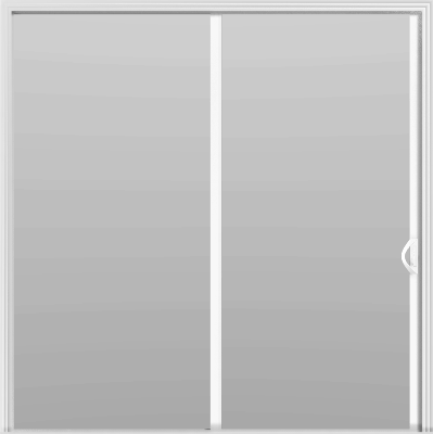 2 Panel - 8' Sliding Patio Doors 96" - White