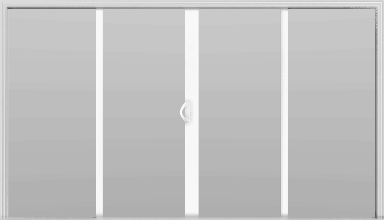 4 Panel - 11.5' Sliding Patio Doors 80"