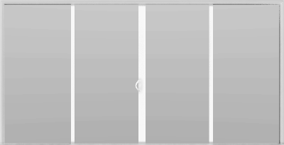 4 Panel - 16' Sliding Patio Doors 96"