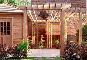 Backyard Prefab Wood Trellis Kits - Summerwood Products
