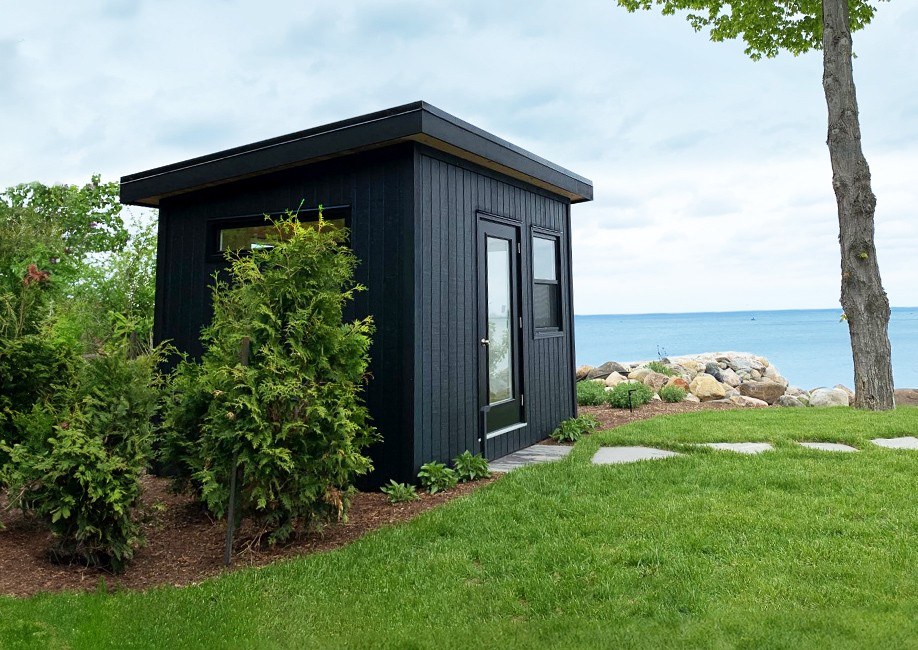 Backyard Studio Man Cave Next to Lake - Prefab Kit